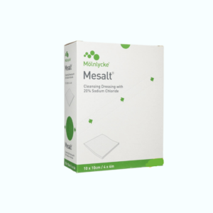 Mesalt 10 x 10cm cleansing dressing with 20% sodium chloride